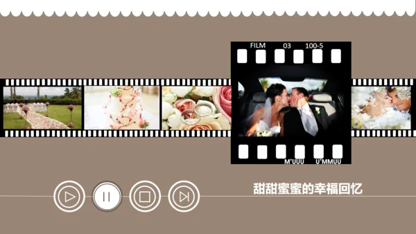 西式婚礼结婚礼服通用PPT模板