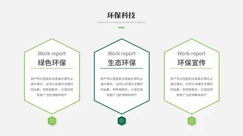 简约风绿色环保生态环保宣传培训ppt模板