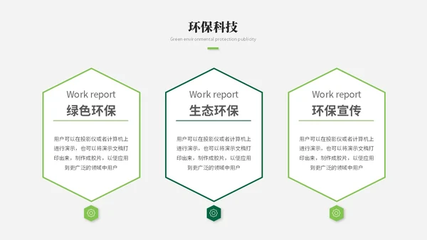 简约风绿色环保生态环保宣传培训ppt模板