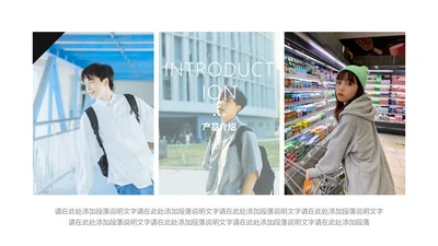 简约风白色通用产品介绍PPT图文页