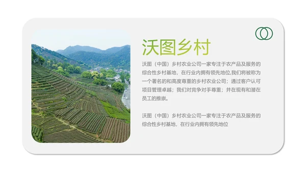绿色乡村文化旅游新农村建设农业PPT模板