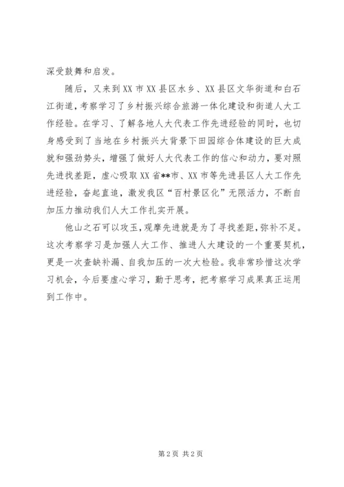 人大工作学习考察观摩先进地区心得体会.docx
