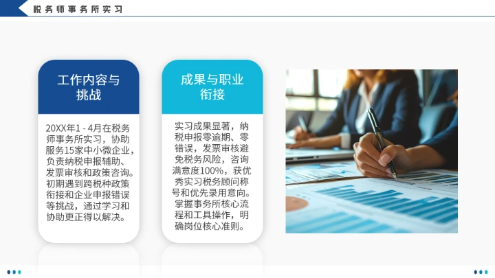 会计学专业大学生职业生涯规划发展展示(税务顾问方向)PPT模版
