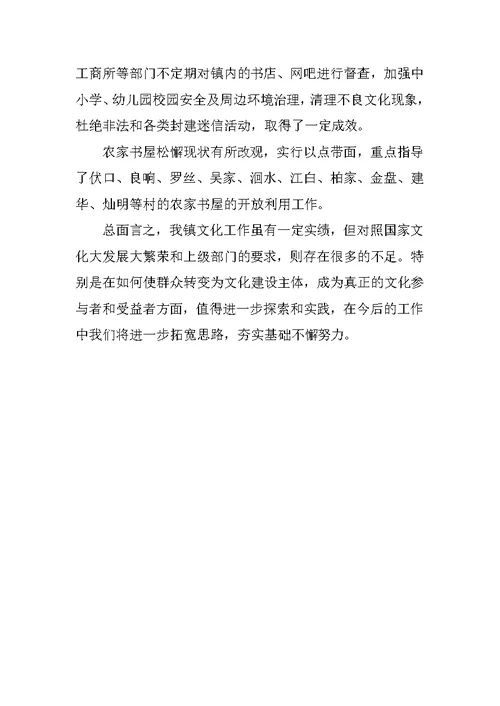 文化站个人工作总结精选范本