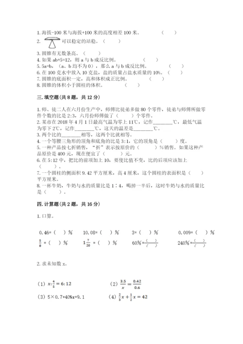 小升初六年级期末试卷【夺冠】.docx