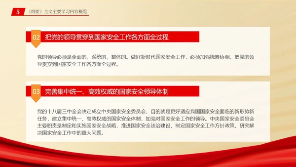 总体国家安全观学习纲要ppt党建