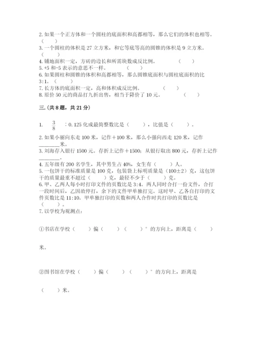 苏教版数学小升初模拟试卷带答案（精练）.docx