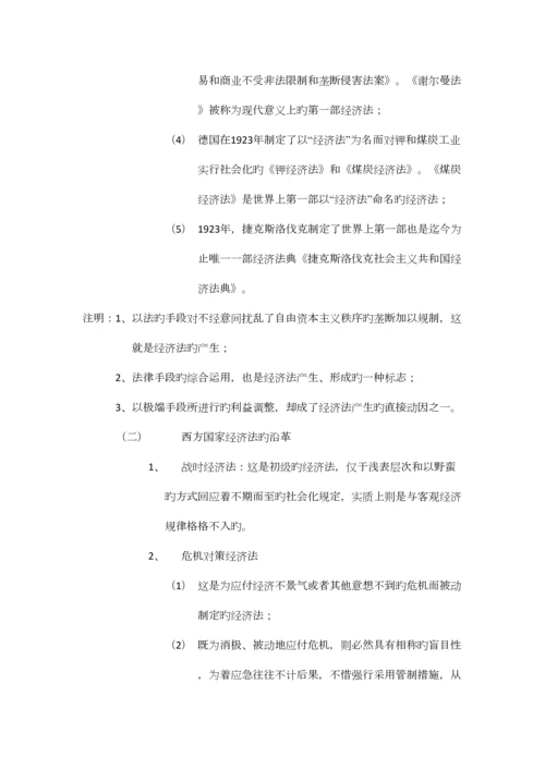 2023年经济法学听课笔记.docx