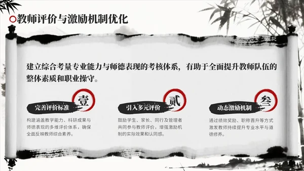 黑色水墨风教师培训会PPT模板