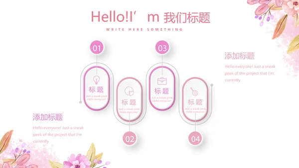粉色小清新唯美美容护肤宣传动态PPT