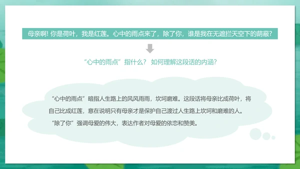 冰心《荷叶母亲》中学语文PPT课件