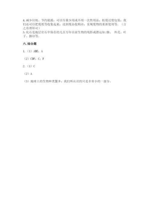 教科版科学六年级下册期末测试卷ab卷.docx
