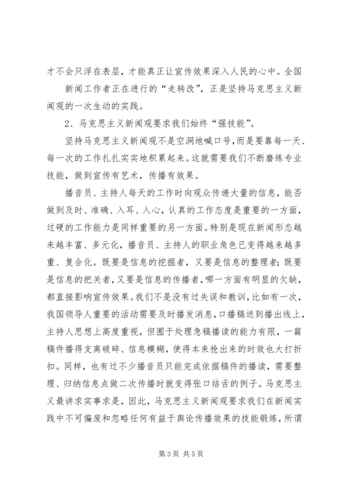 马克思主义新闻观学习体会 (3).docx