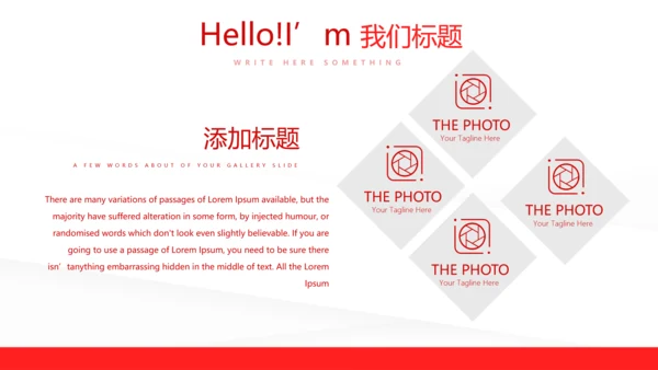 红色简约卫生院工作总结和计划动态PPT