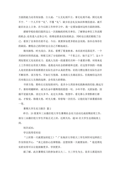 有关暑期大学生实习报告四篇.docx