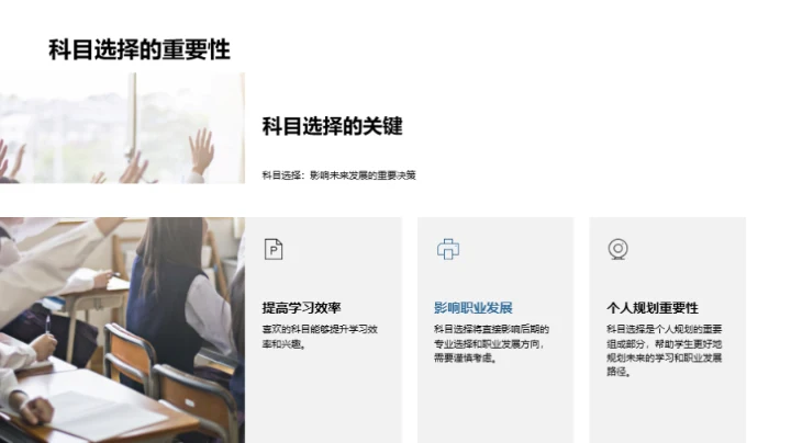 定位未来，科目选修之道