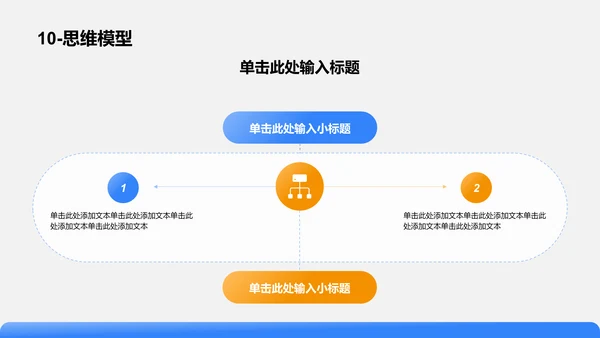 蓝色渐变风思维模型PPT模板