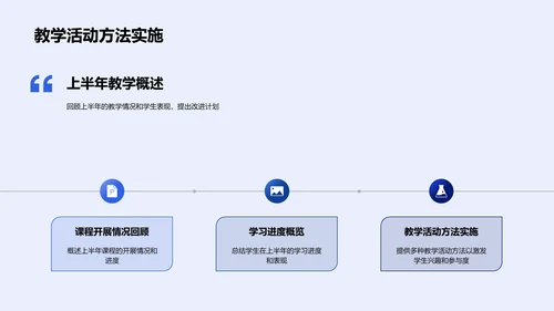 教学半年度汇报PPT模板