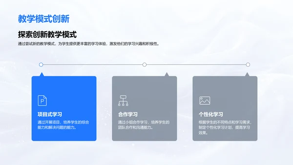 教学反馈季度总结PPT模板