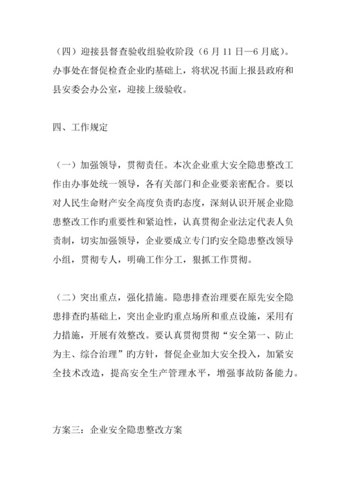 企业安全隐患整改方案.docx