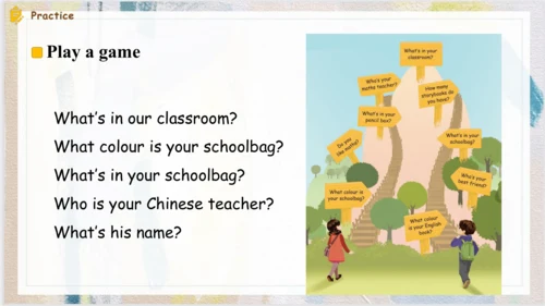 人教PEP版英语四年级上册Recycle 1 Lesson 2 课件(共15张PPT)