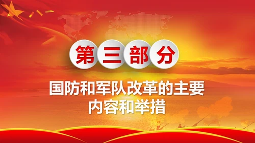 军委改革会议精神解读军队改革PPT模板
