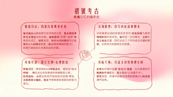 粉色情人节弥散线条节日风格PPT模板