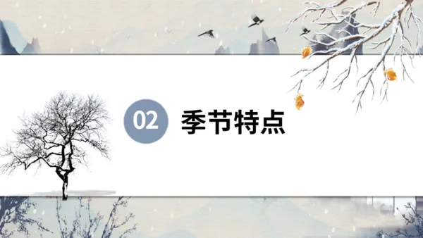 大寒节气山村通用PPT模板