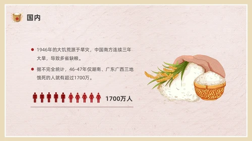 彩色简约插画节约粮食主题班会PPT课件世界粮食日