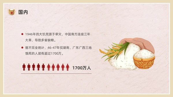 彩色简约插画节约粮食主题班会PPT课件世界粮食日