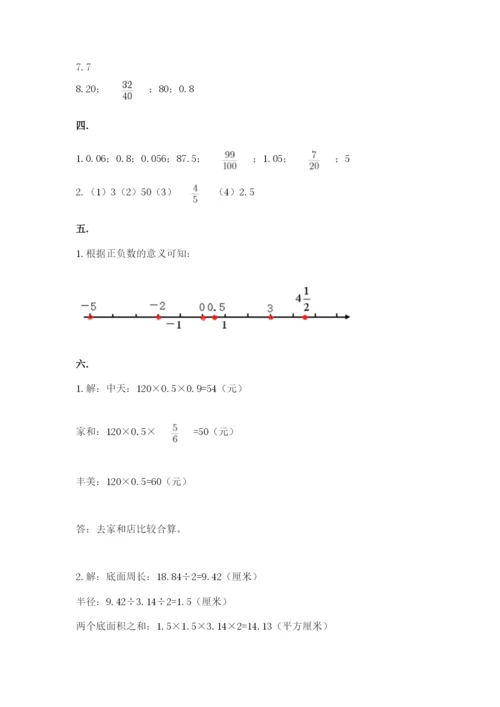 人教版六年级数学小升初试卷附答案（培优）.docx