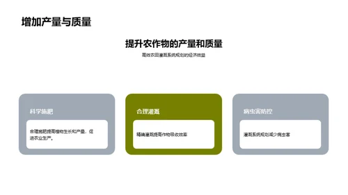 农田水利灌溉系统的规划与设计