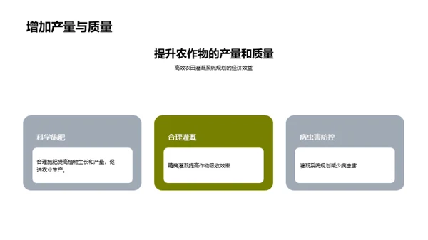 农田水利灌溉系统的规划与设计
