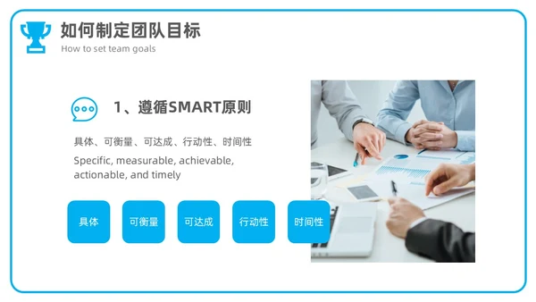 商务风简约团队目标团队管理企业培训通用PPT模板