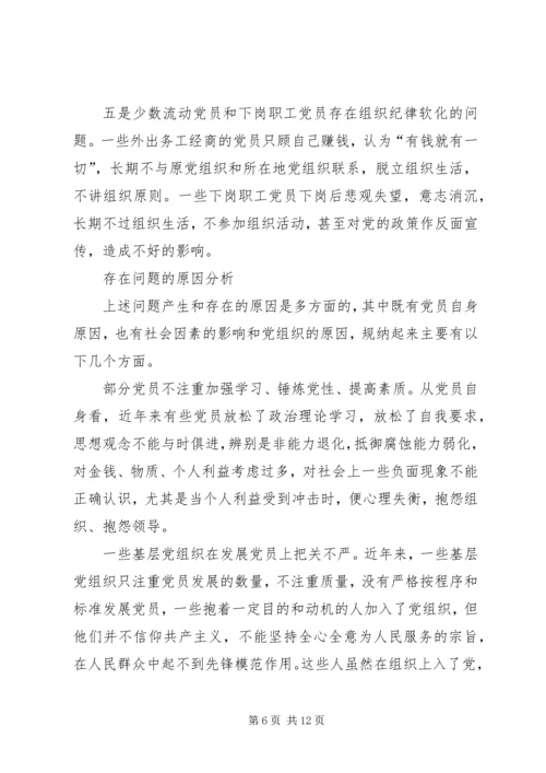 党员队伍思想状况调查思考.docx