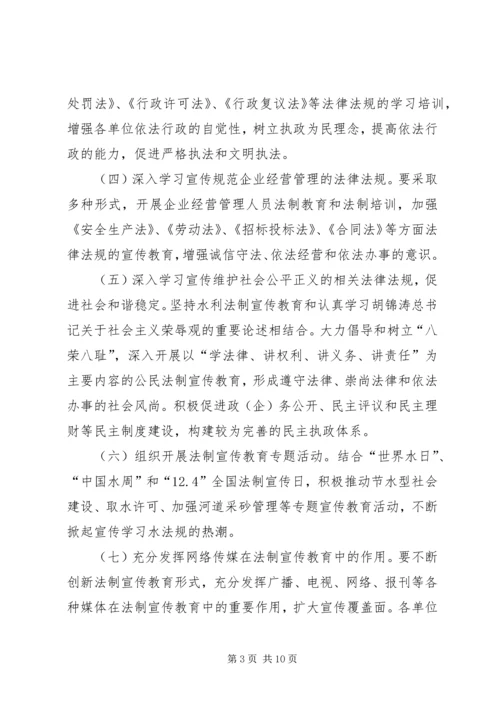 法制宣传教育和依法治理工作第五个五年规划 (3).docx