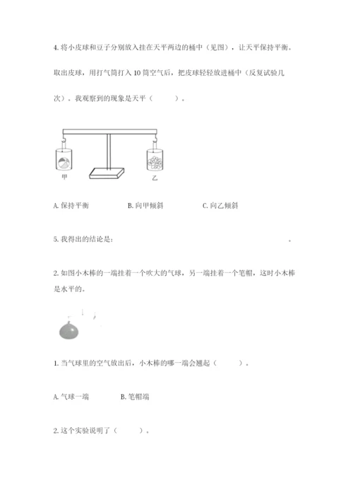 教科版三年级上册科学期末测试卷带答案（实用）.docx