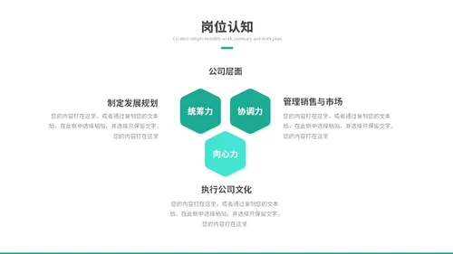 简约商务励志风岗位竞聘个人简历自我介绍ppt模板