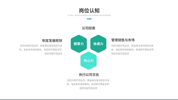 简约商务励志风岗位竞聘个人简历自我介绍ppt模板