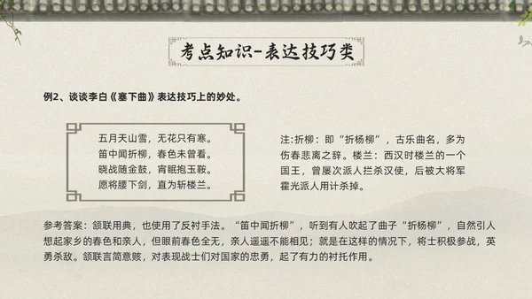 浅色古风高考诗歌鉴赏PPT模板宣传PPT动态PPT
