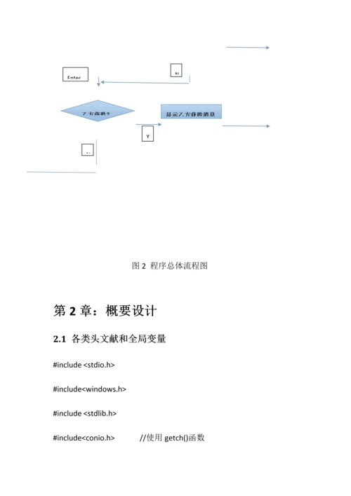 C语言图形五子棋优质课程设计基础报告.docx