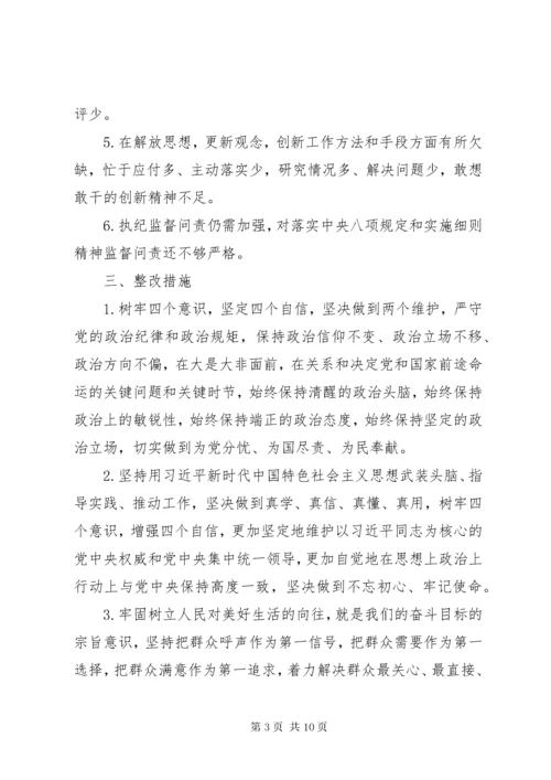 党员领导干部主题教育问题清单及整改措施.docx