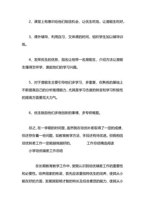 初中培优辅差工作总结.docx