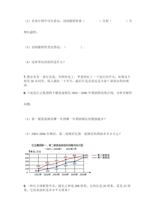 人教版五年级下册数学应用题专项练习【夺冠系列】.docx