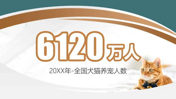 宠物领养猫咪通用PPT模板