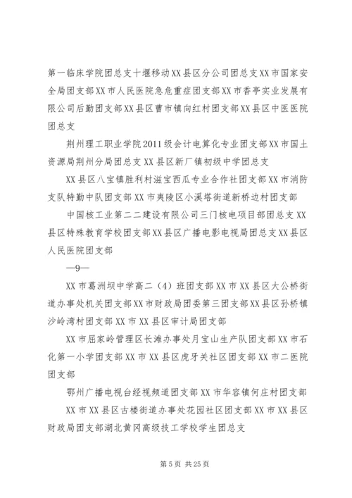 全省共青团组织“建团九十年喜迎十八大建功促跨越”主….docx