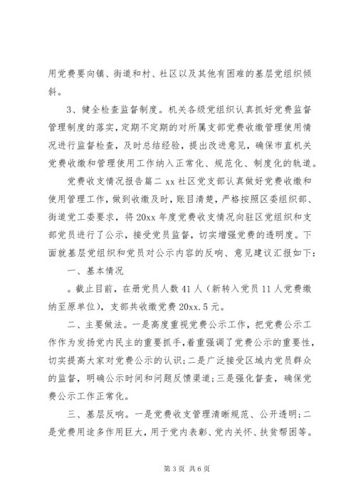 党费收支情况报告.docx