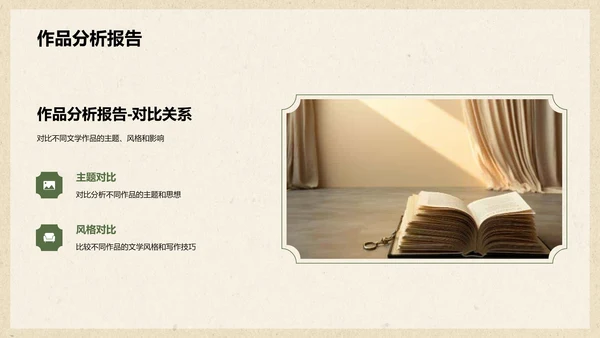 绿色复古国风文学培训课件PPT模板