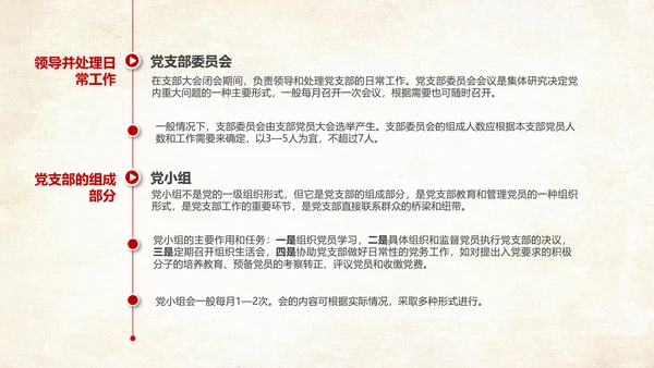 党支部党务工作党建知识培训党课PPT模板