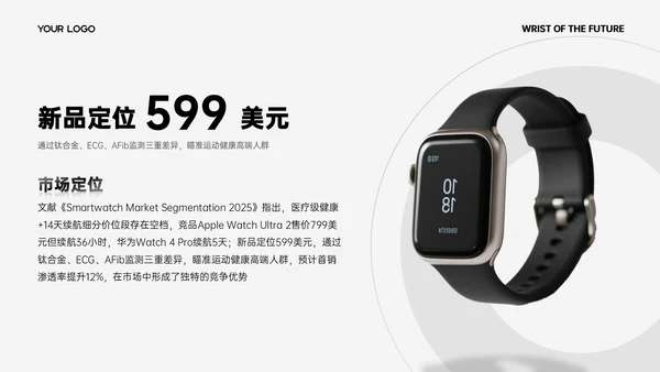 黑白简约质感商品发布会PPT模板